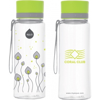 EQUA пластиковая бутылка «Зеленые листья» (600 мл)